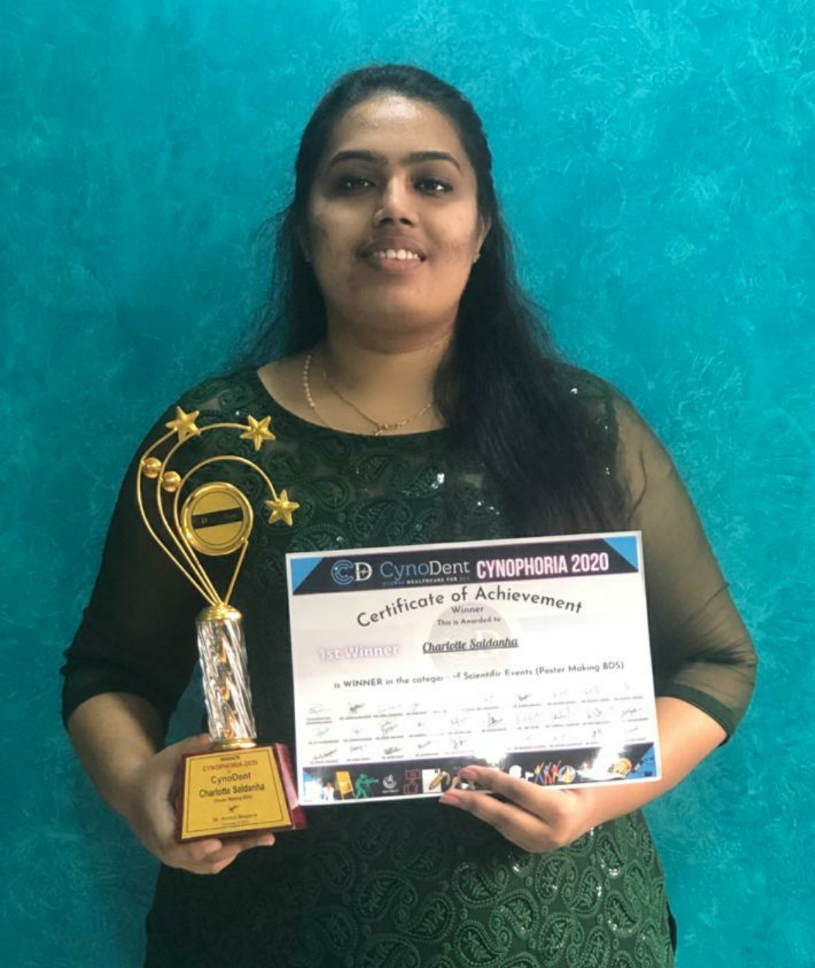 Charlotte Saldanha : 1st Prize won in Poster Making Competition
