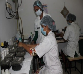 Routine and special staining laboratory 